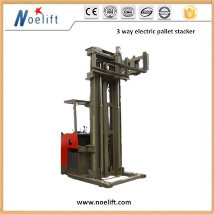 三方狭路電動フォークリフト