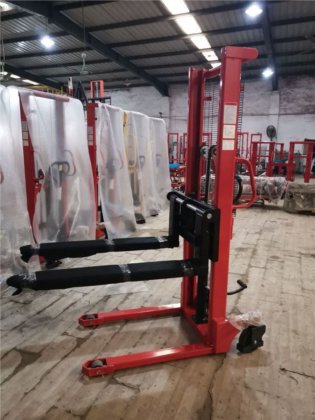 デュプレックスマスト工場倉庫2000kg 2mハンドマニュアルスタッカー