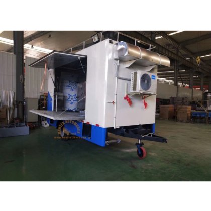 Remolque de comida móvil cuadrada