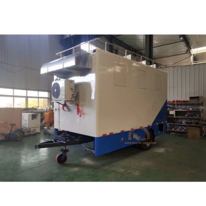 Remolque de comida móvil cuadrada