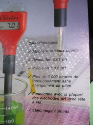 PH-Meter auf Batterie
