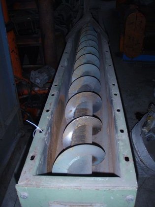 スクリューコンベア 2770 mm、Ø 170 mm