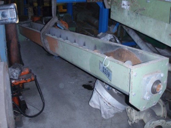 スクリューコンベア 2770 mm、Ø 170 mm