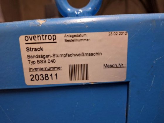 2012 バンドソーブレード用突き合わせ溶接装置 IDEAL