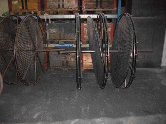 連続ショットブラストキャビネットRUMP、Ø 1500 mm、高さ2000 mm