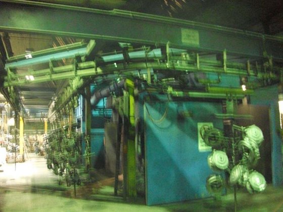 連続ショットブラストキャビネットRUMP、Ø 1500 mm、高さ2000 mm