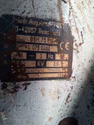 砂带磨光机 FLOTT 砂带宽度：75 毫米