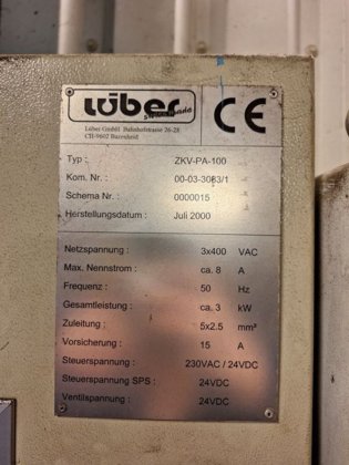 2000 セントラル・アミン・ディストリビューター、ルーバー、300 l