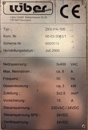 2000 中央胺分配器 LÜBER，300 升