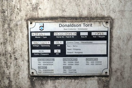 粉尘过滤器 DONALDSON TORIT, 64 000