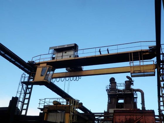 負荷天井クレーン ダブル桁 DEMAG 5 t、12980