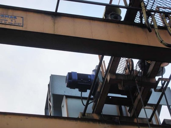 負荷天井クレーン ダブル桁 DEMAG 5 t、12980