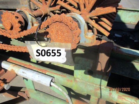 ベルトコンボヤ、サンドアレーター付き 3,56m×0,5m