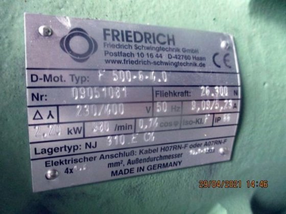 振动电机 FRIEDRICH，2.2 kW，新