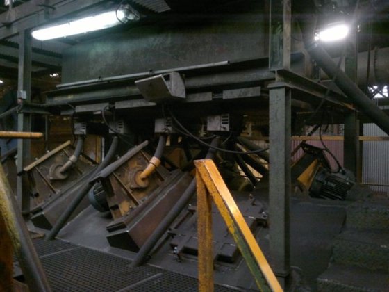 Drahtgurtstrahlanlage RUMP, Nutzbreite 1000 mm