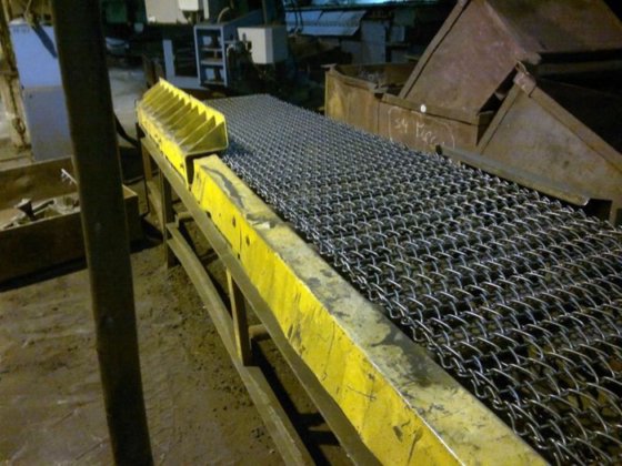 ワイヤーベルトショットブラストプラント RUMP、有効幅1000 mm