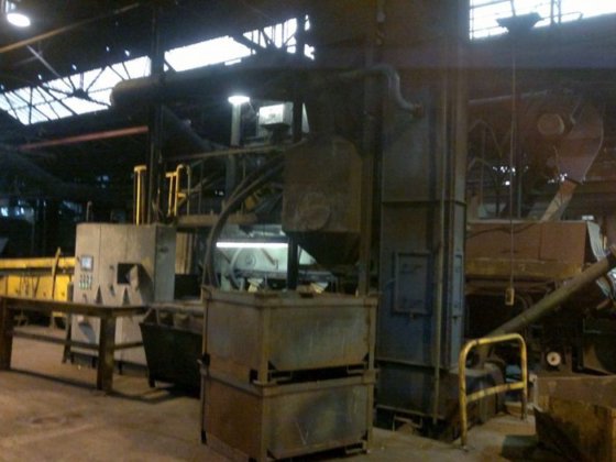 Drahtgurtstrahlanlage RUMP, Nutzbreite 1000 mm