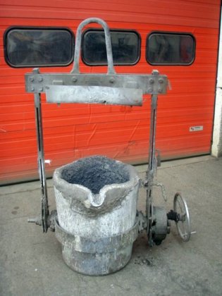 注湯レードル COLLIN, ± 600 kg