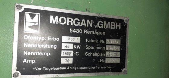 固定溶解炉 MORGAN 電気式 200kg