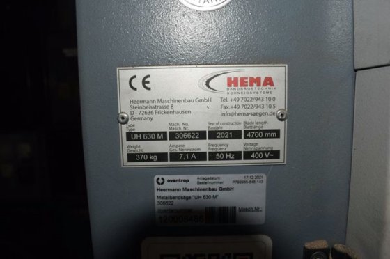 2021 木材或金属立式带锯床 HEMA