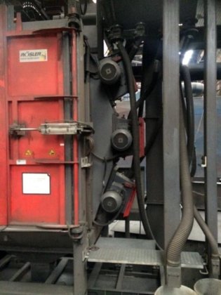 2007 RÖSLER抛丸室，3台涡轮机，载荷1500公斤