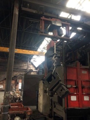 2007 RÖSLER抛丸室，3台涡轮机，载荷1500公斤