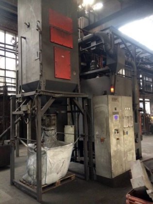 2007年 ローラーショットブラストキャビン、タービン3基、荷重1500 kg