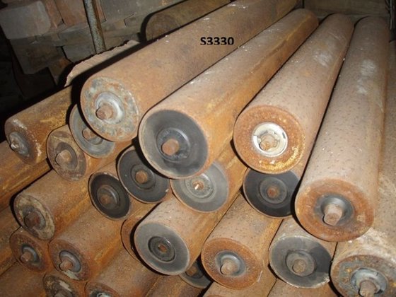 ローラーコンベア、16 m x 0.75 m