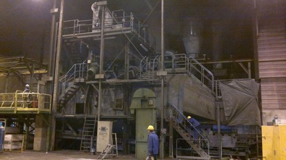 1999 Continuous tumble belt shotblast