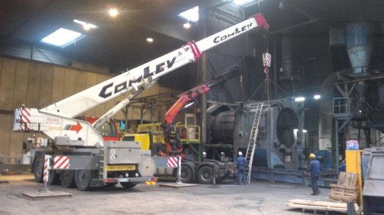 1999 Continuous tumble belt shotblast
