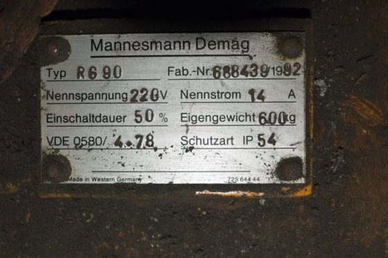 起重磁铁 DEMAG Ø900mm