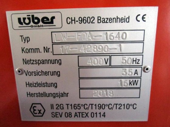 LÜBER LW-FDA 1640 型新型气化装置