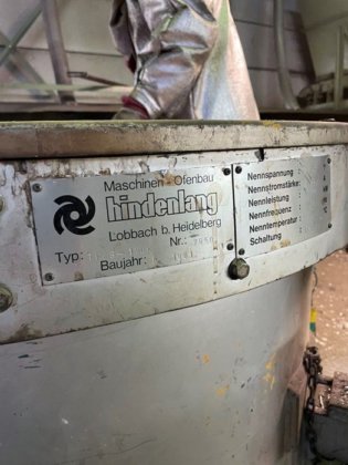 1990 傾斜るつぼ炉 ヒンデンラング、アルミニウム、ガス加熱、800 kg