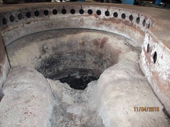 勇克感应炉，4 吨