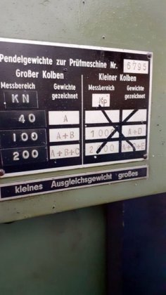 拉伸试验机 MOHR&FERDERHOFF 20t