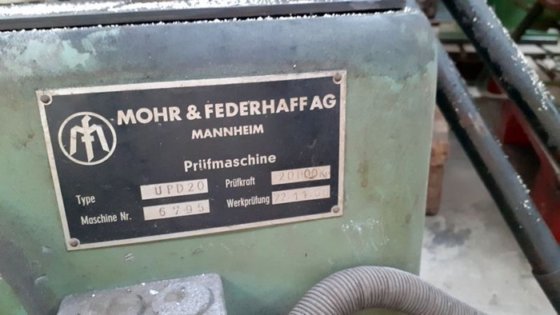 拉伸试验机 MOHR&FERDERHOFF 20t