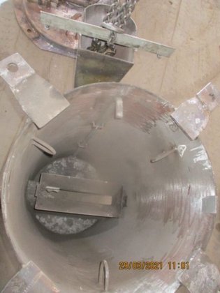 急須処理用レードル キュットナー 800kg用 カバー付