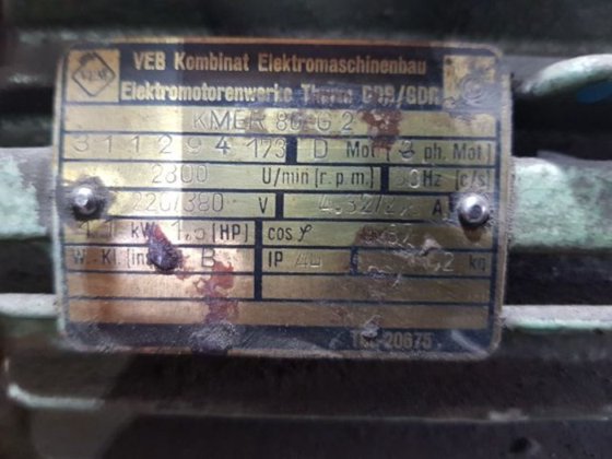 小型集塵機、1,1 kW