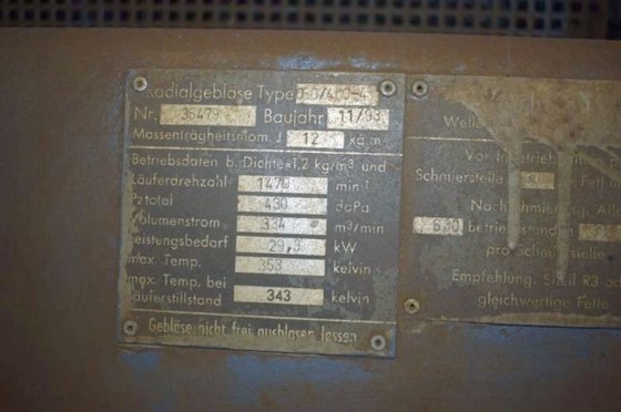 粉尘过滤器 BMD 20.000 m³/h