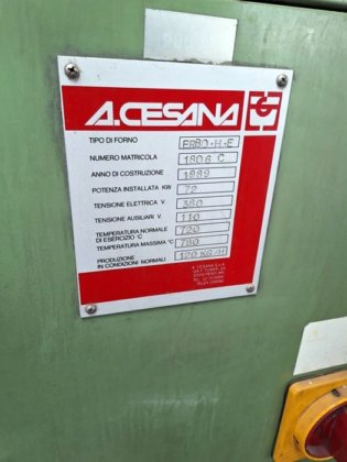 電気式修正溶解炉 A. CESANA ±600kg