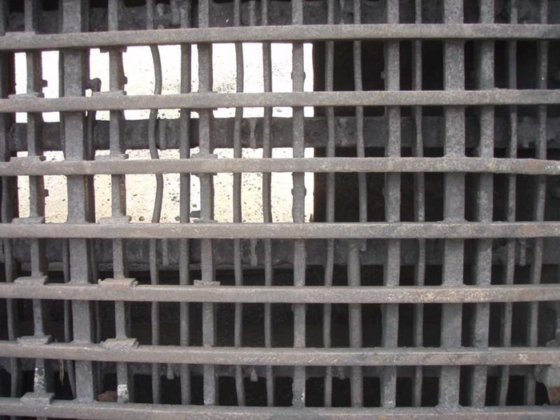 用于绿砂的振动筛格，带一个用于平衡的轴