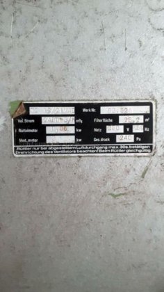 ダストフィルター 2400m³/h