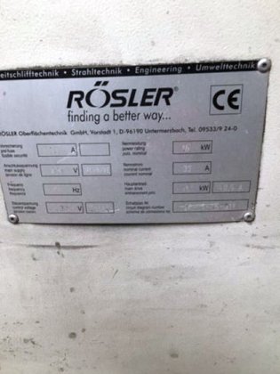 2003 转台式抛丸器 RÖSSLER，直径 1000 毫米
