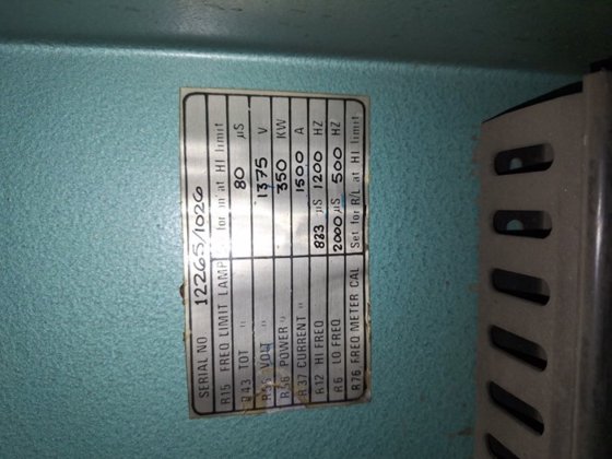 感应炉 INDUCTOTHERM VIP350，500 千克