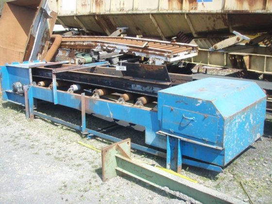 橡胶带输送机，4000 毫米 x 740 毫米，平的