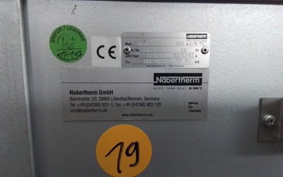 2013 傾動溶解炉 NABERTHERM、K80/12（錫、鉛、亜鉛等用）