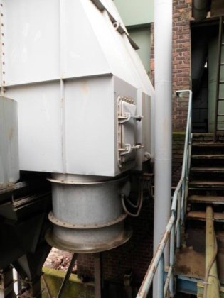 1993 带冷却器 BETH 的冲天炉过滤器，16500 立方米/小时