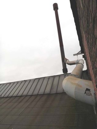 1993 带冷却器 BETH 的冲天炉过滤器，16500 立方米/小时