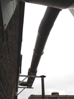 1993 带冷却器 BETH 的冲天炉过滤器，16500 立方米/小时