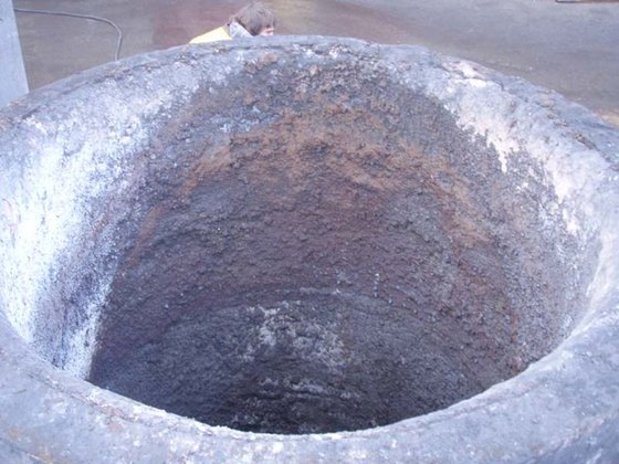 ティーポット注ぎ口付き処理用レードル、3トン、IAS